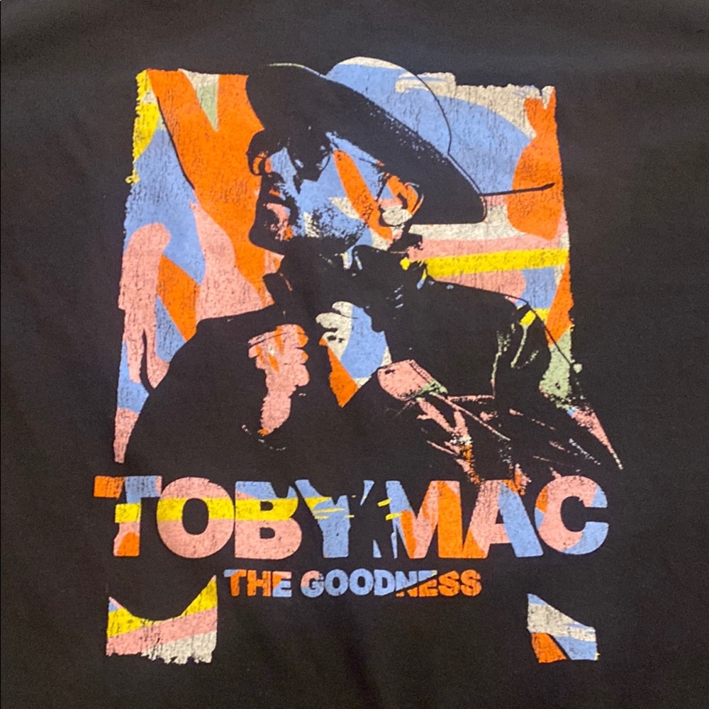 Toby Mac The Goodness concert XL Port and Company Black Graphic Tee